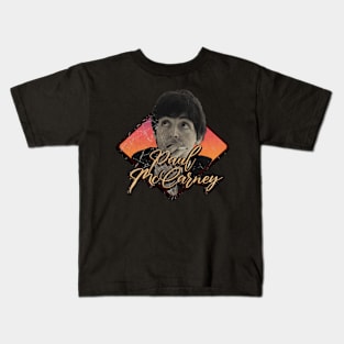 Paul mcCartney vintage design on top Kids T-Shirt